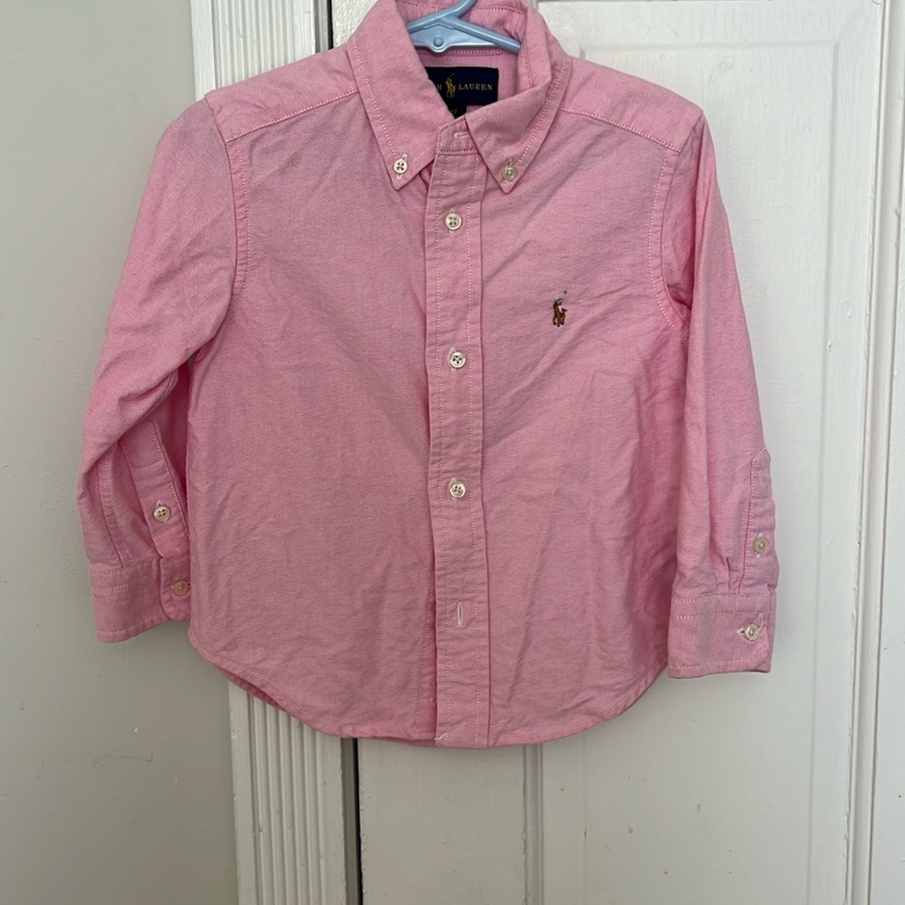 Ralph Lauren toddler boys pink oxford 2t